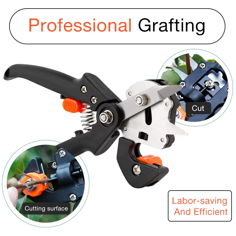 Newshark Garden Tools Professional Farming Pruning Shears Grafting Scissor Fruit Tree Secateurs Pruning Cutting Knife Hand Tool