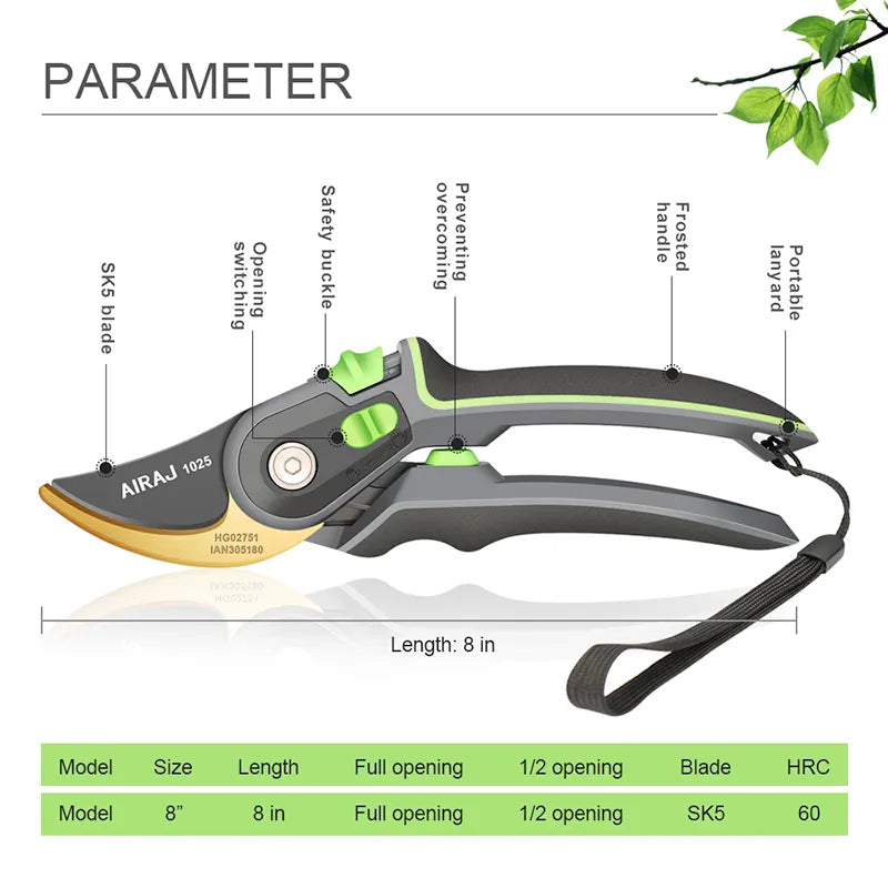 AIRAJ Plant Trim Garden Pruning Shears